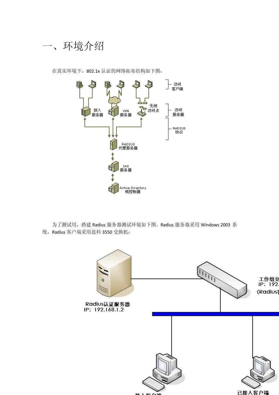 搭建802.1X接入认证环境配置教程_第2页