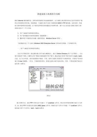 搭建虚拟主机教程全攻略