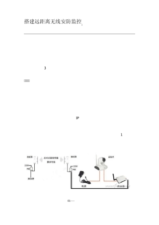 搭建远距离无线安防监控