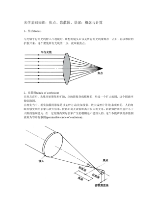摄影基础知识光学基础知识