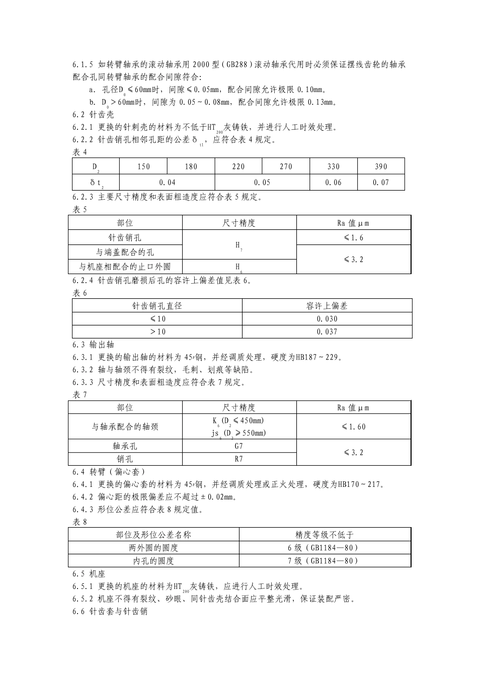 摆线针轮减速机维护检修规程_第3页