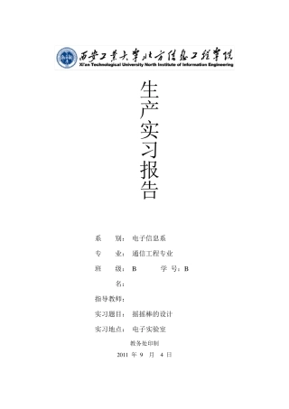 摇摇棒实验报告