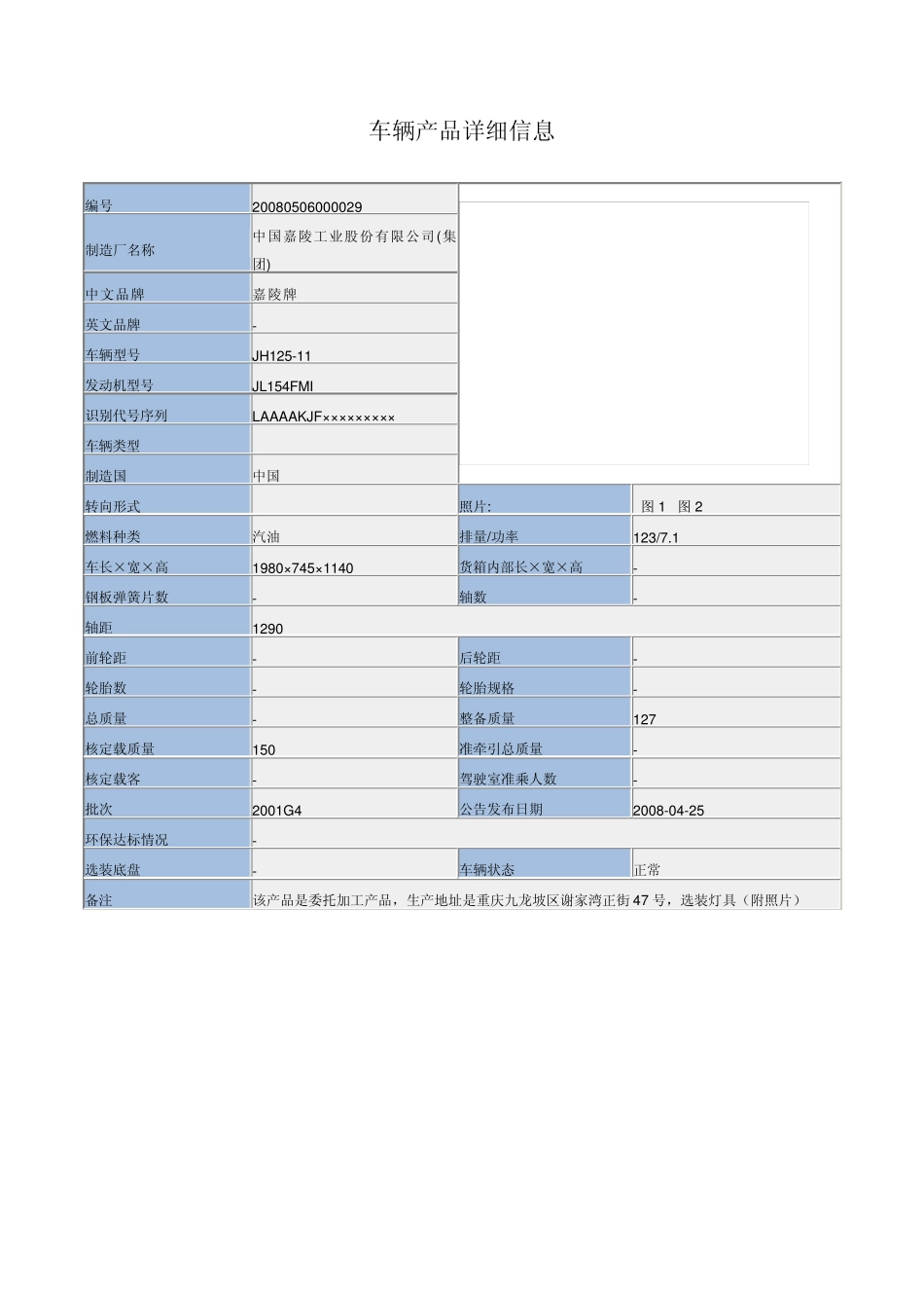 摩托车各种车型详细信息_第1页