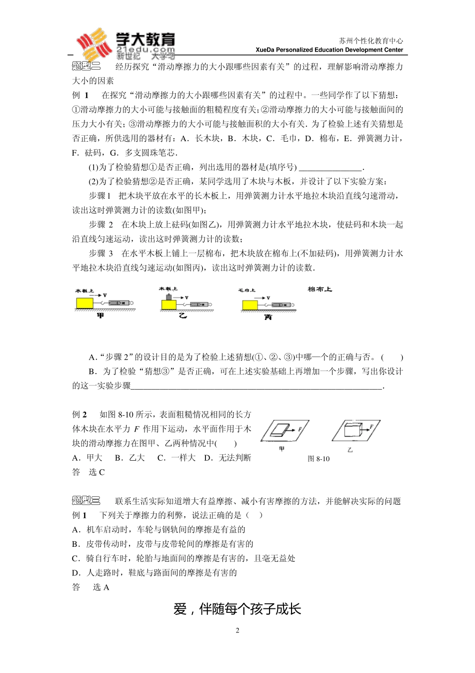 摩擦力知识点小结_第2页