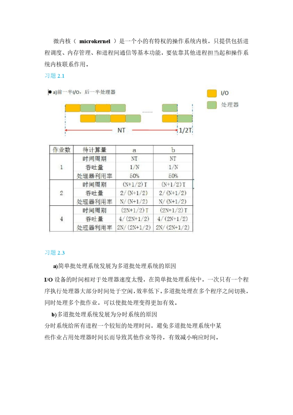 操作系统课程作业答案_第2页