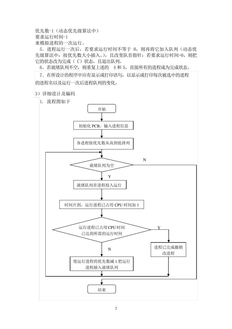 操作系统课程设计报告进程调度的模拟实现_第3页