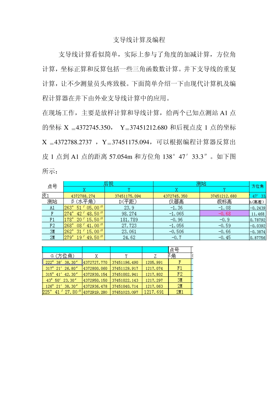 支导线计算及编程_第1页