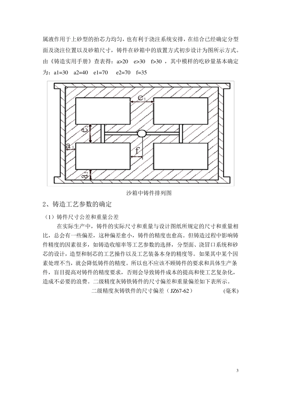 支架零件铸造工艺设计说明书_第3页
