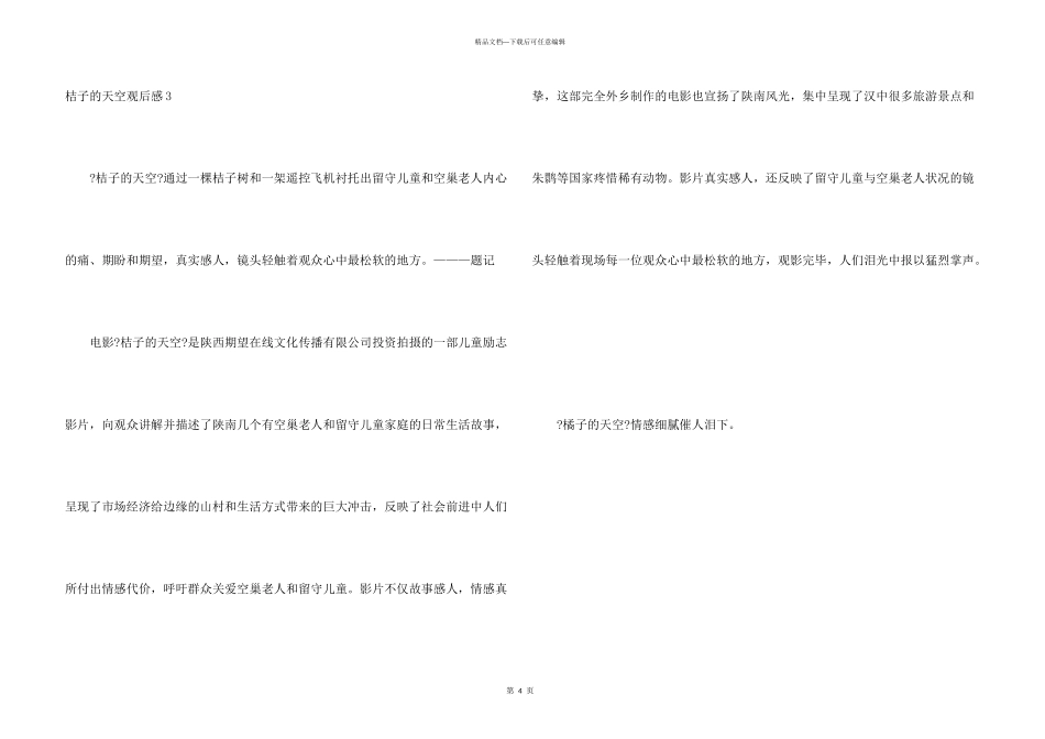 桔子的天空观后感3篇_第3页