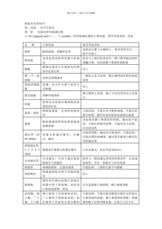 检验员培训知识一