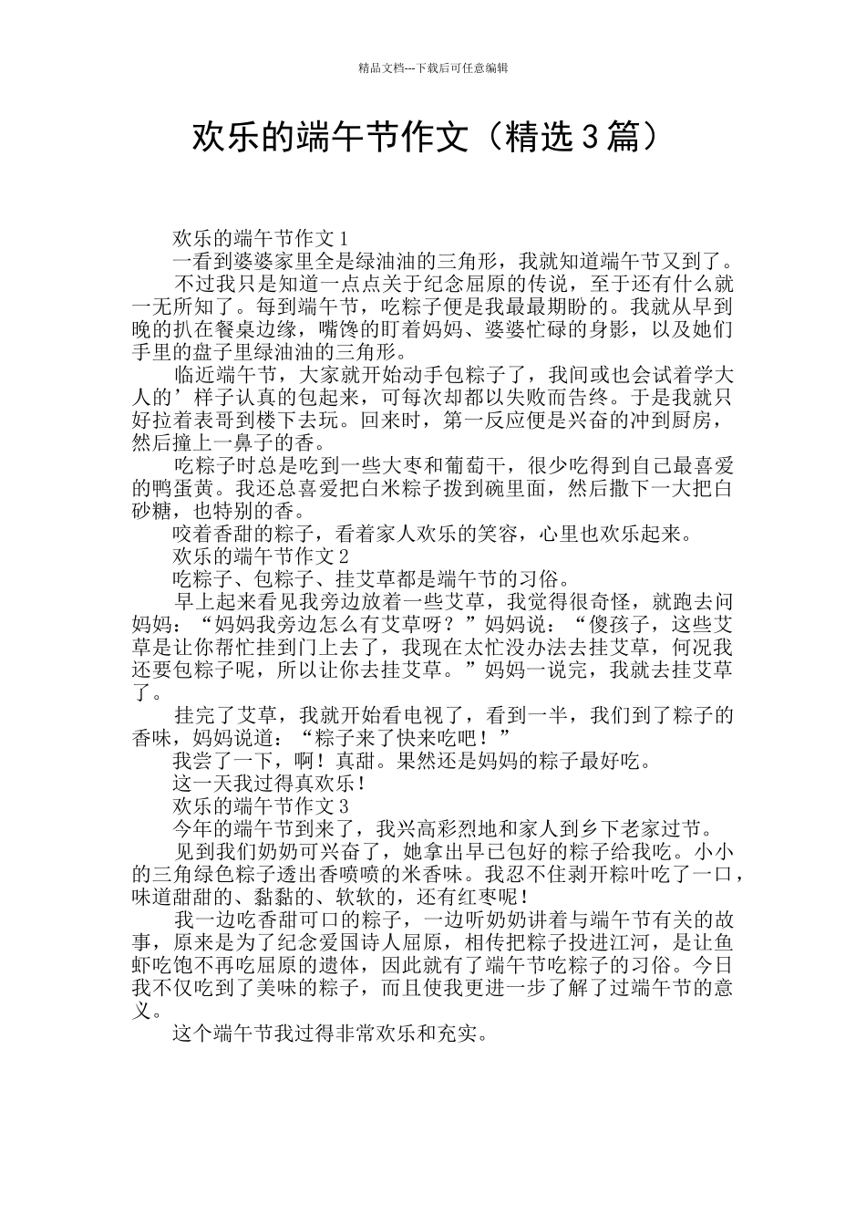 欢乐的端午节作文_第1页