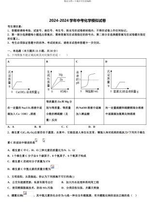 武汉市第二初级中学中考化学仿真试卷含解析