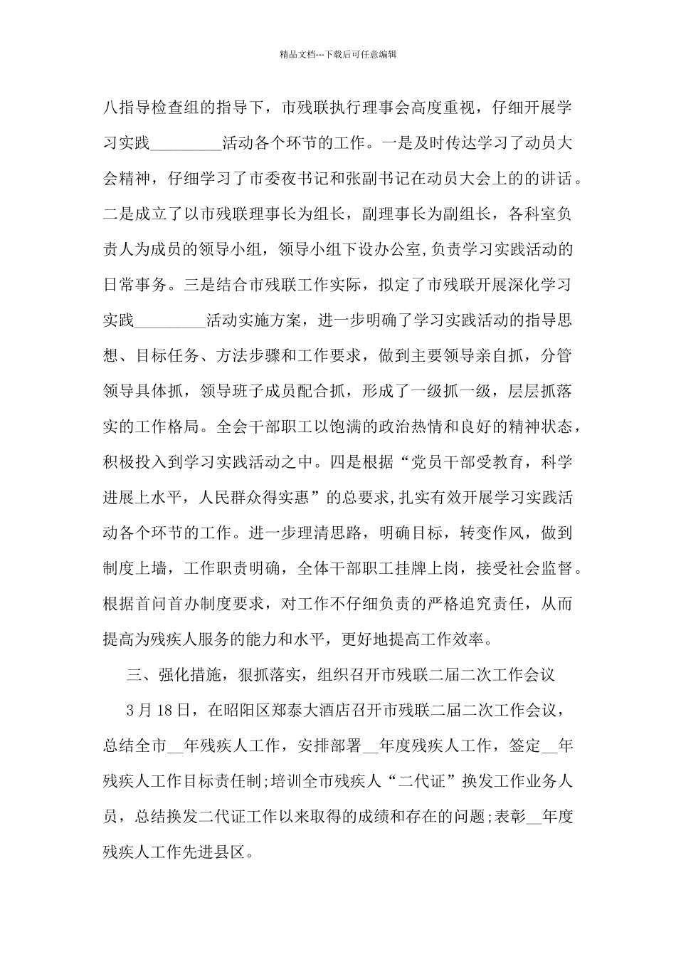 残疾人工作总结模板5篇_第2页