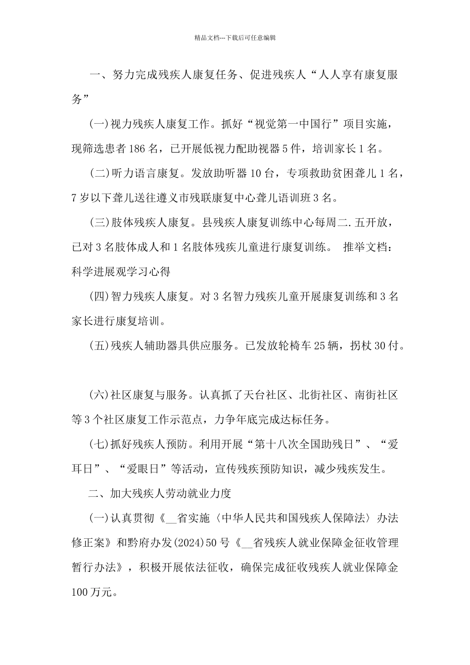 残联工作总结模板5篇_第2页