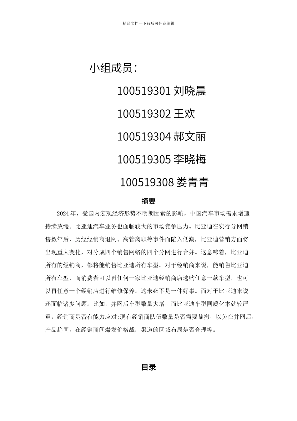 比亚迪汽车销售渠道分析报告_第2页