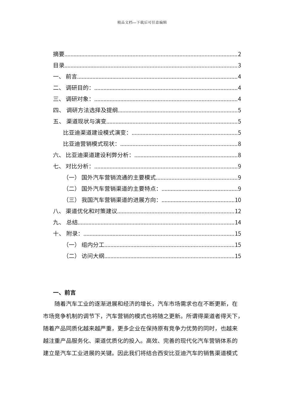比亚迪汽车销售渠道分析报告_第3页