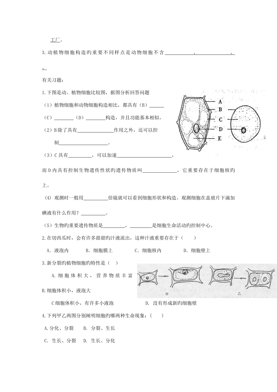 2025年考点归纳第4单元_第2页