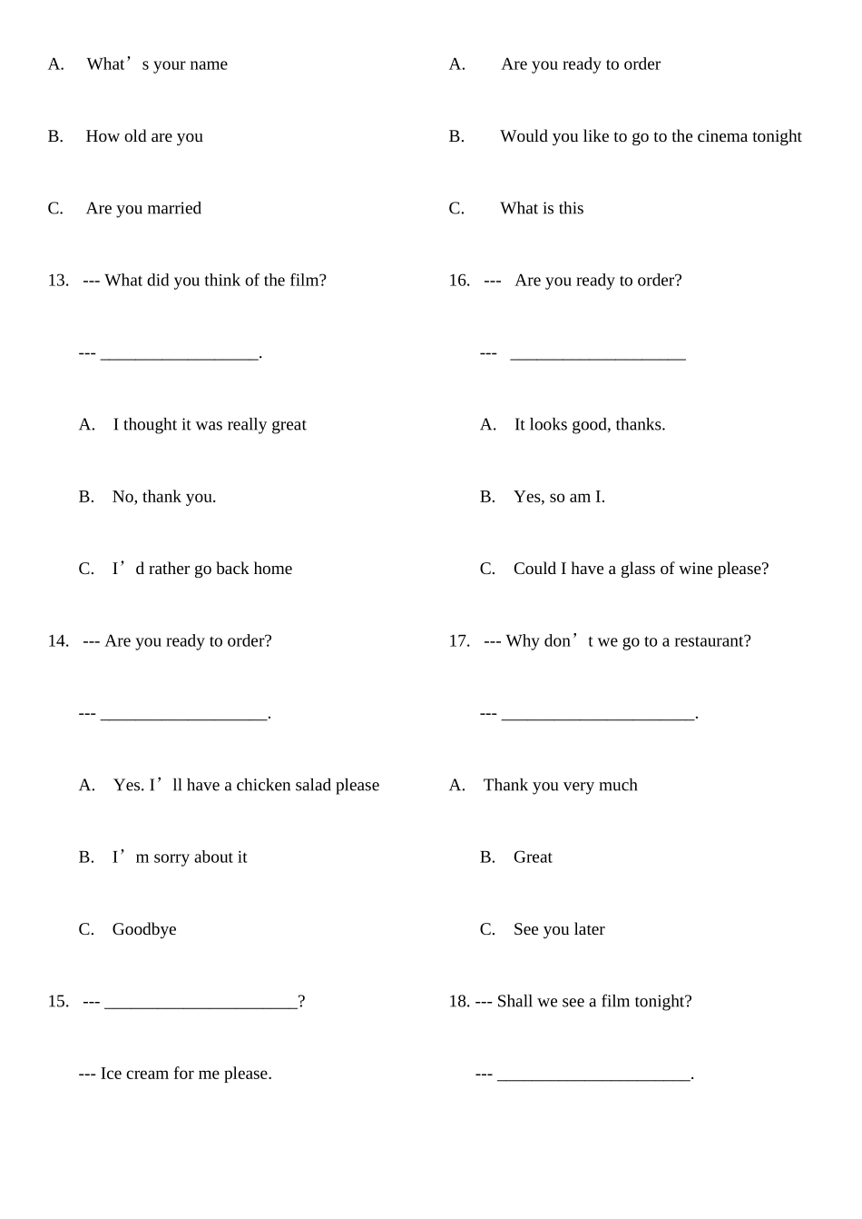 2025年电大英语期末总复习_第3页