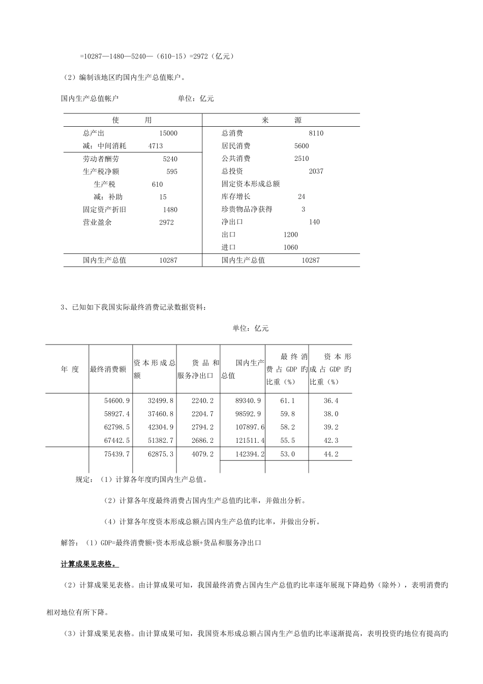 2025年电大国民经济核算形成性考核册答案新版_第3页