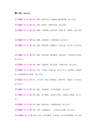 2025年中医执业医师最全一二三站