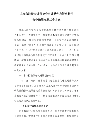 2025年上海注册会计师协会审计软件和管理软件