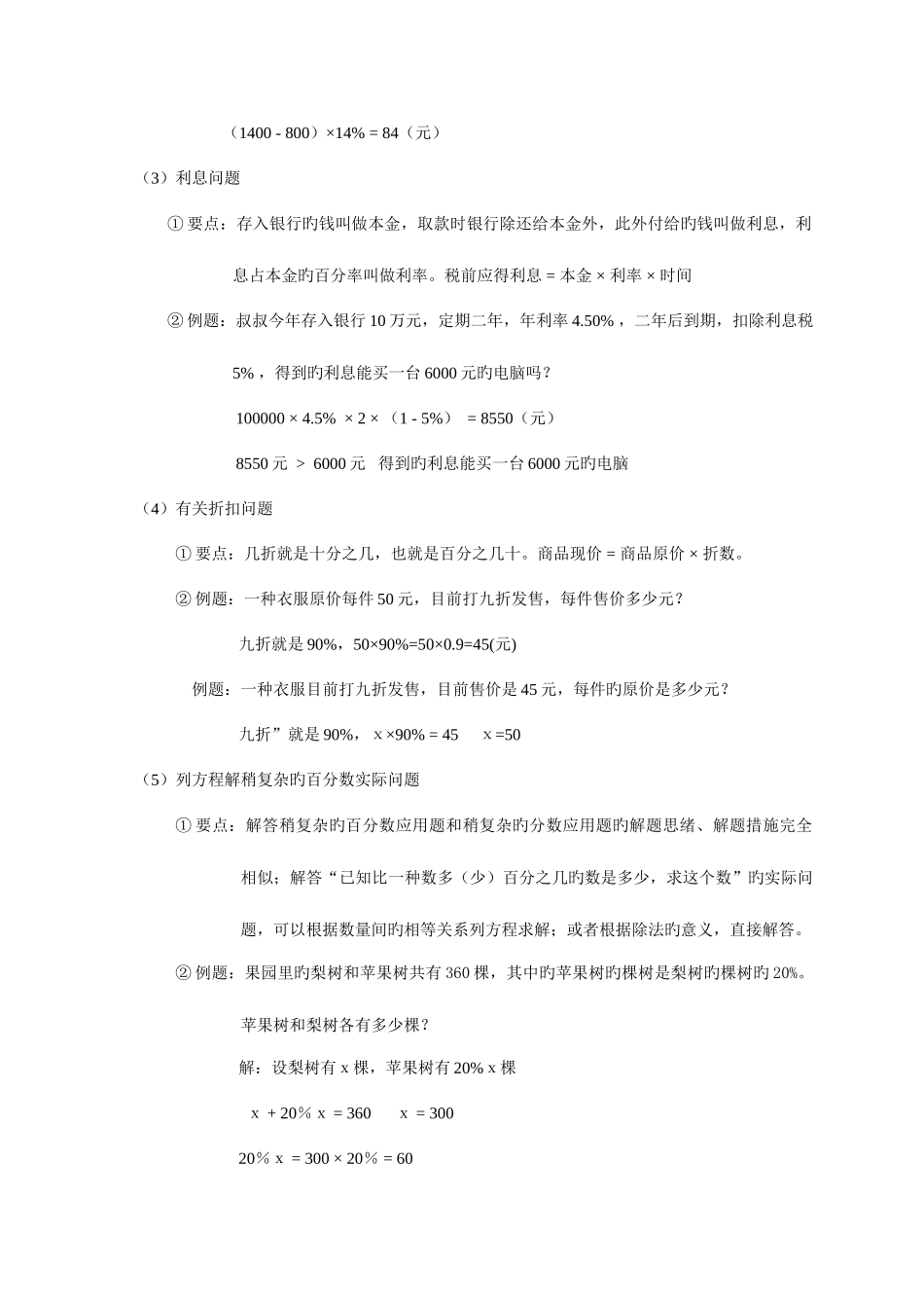 2025年精华版小升初数学总复习_第3页