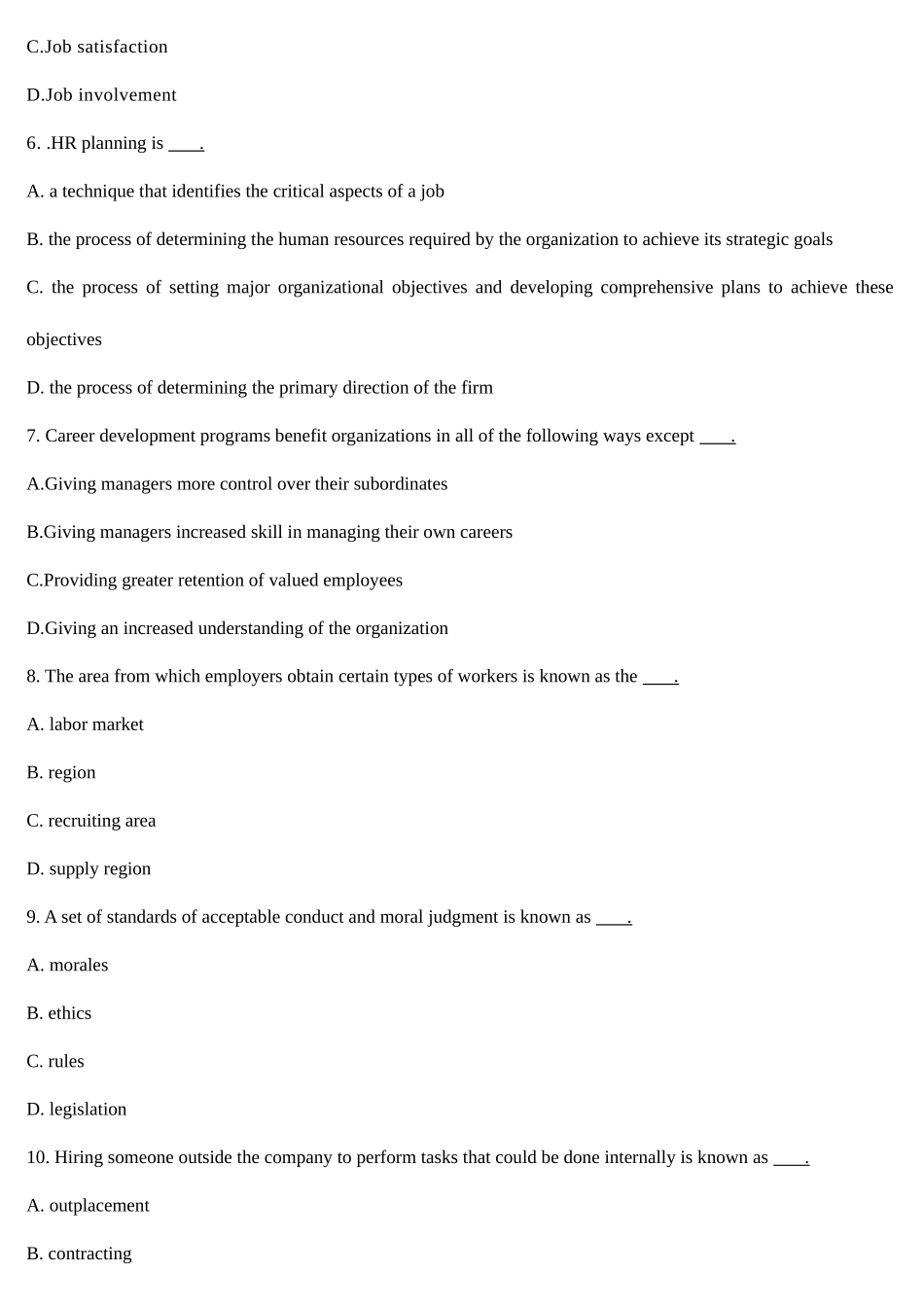 2025年上海市人力资源三级考试英语真题10套含答案_第2页