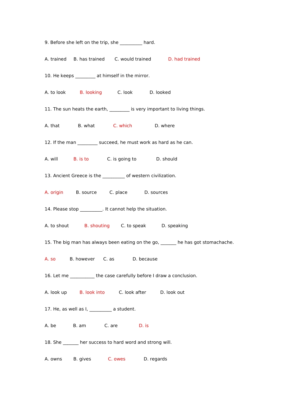 2025年中央电大英语Ⅱ期末复习资料_第2页