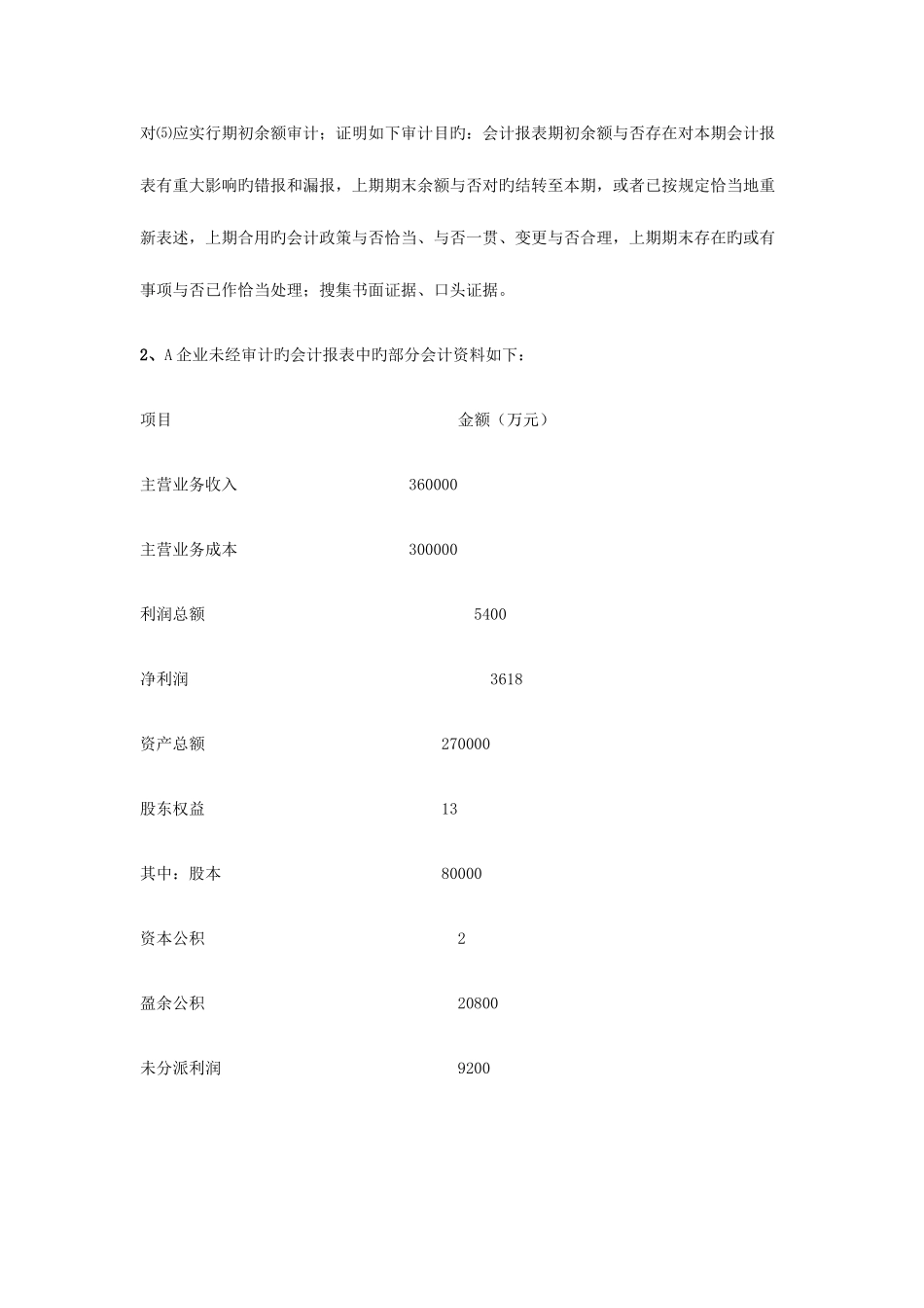 2025年电大审计案例研究期末复习指导答案综合案例分析题_第2页