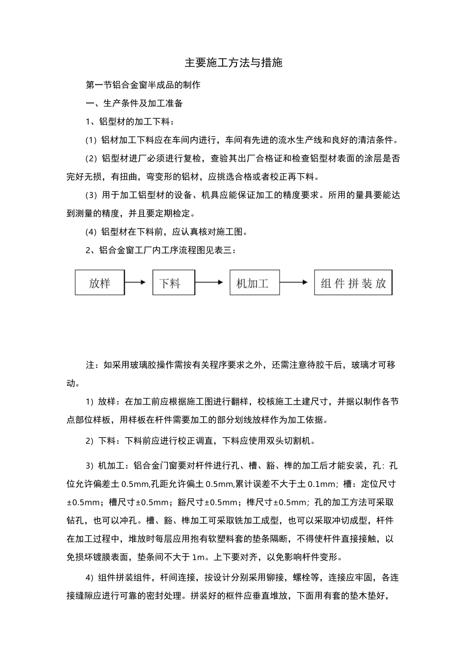 铝合金门窗施工方案1_第1页