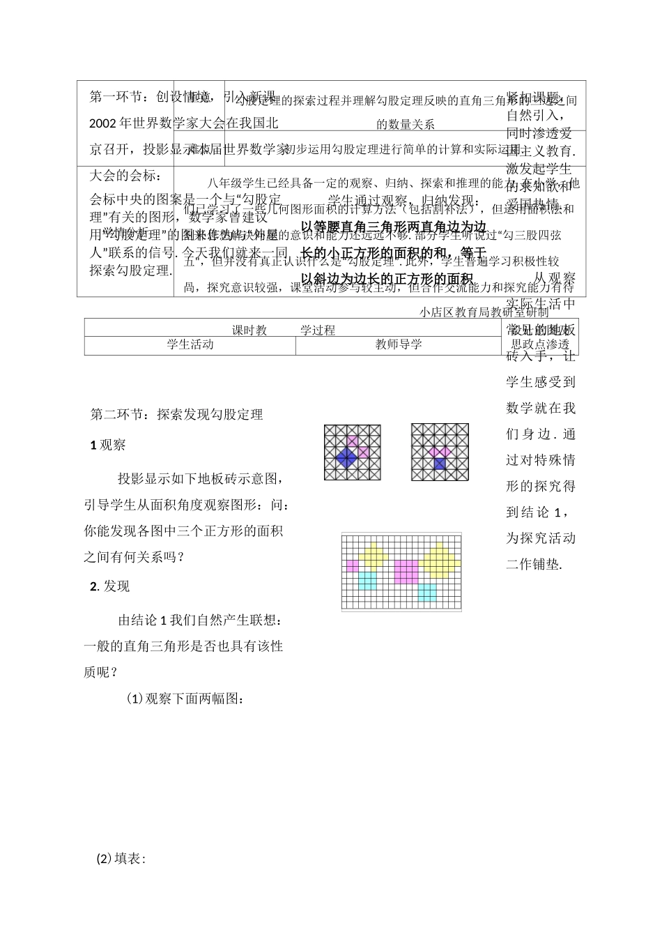 勾股定理思政课教学设计_第2页