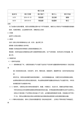仓库管理系统控制程序
