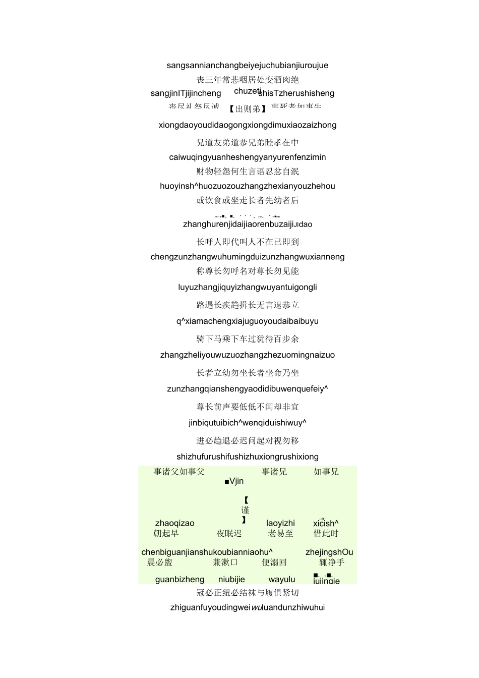 弟子规拼音版_第2页