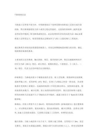 路基软基处理方法