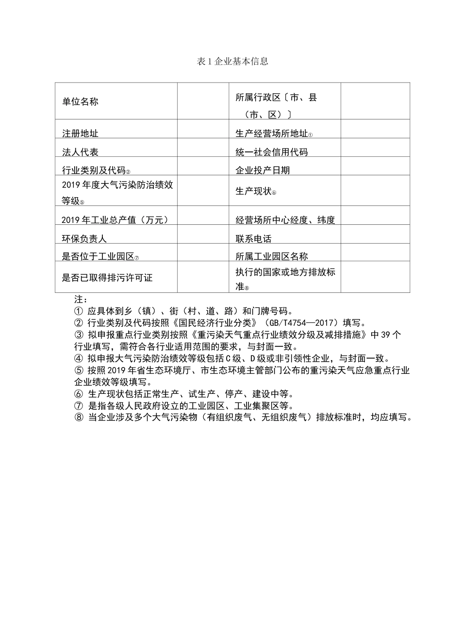 2020年重污染天气“一厂一策”实施方案模板(东营市)_第3页