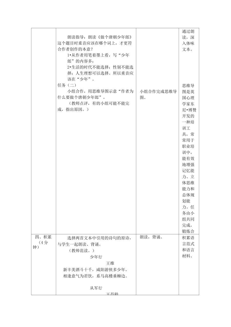 《做个唐朝少年郎》教学设计_第3页