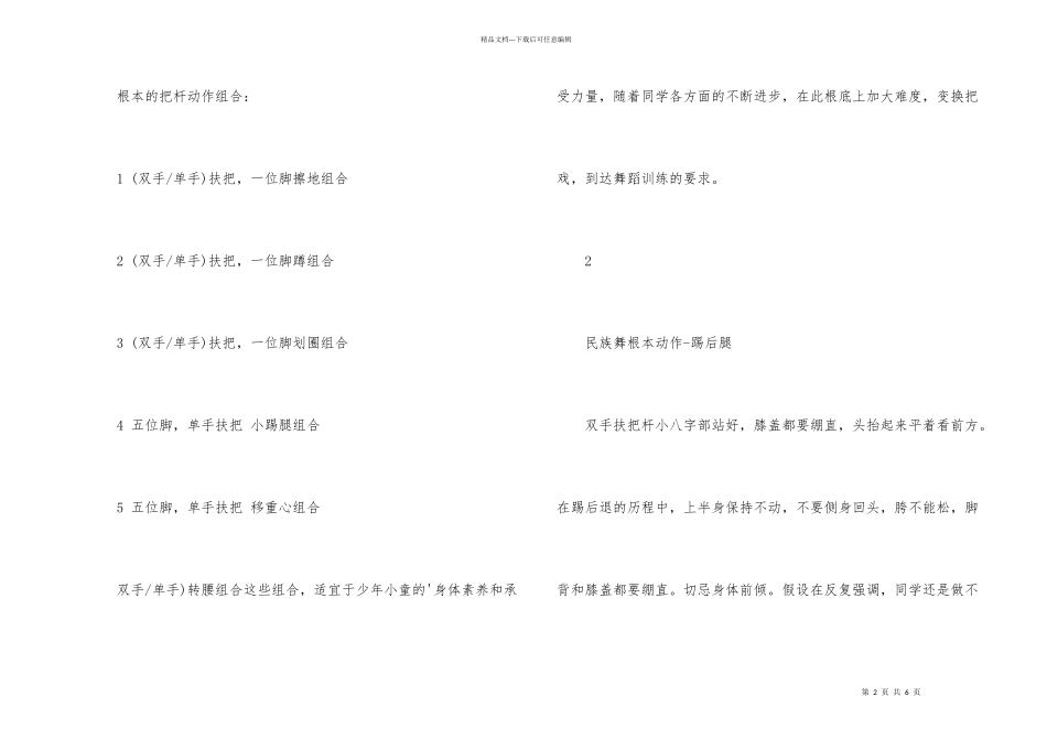 民族舞基本动作要领_第2页