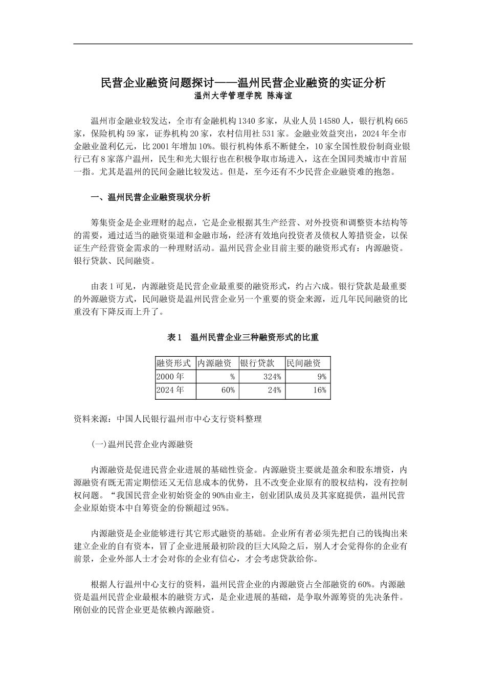 民营企业融资问题探讨——温州民营企业融资的实证分析_第2页