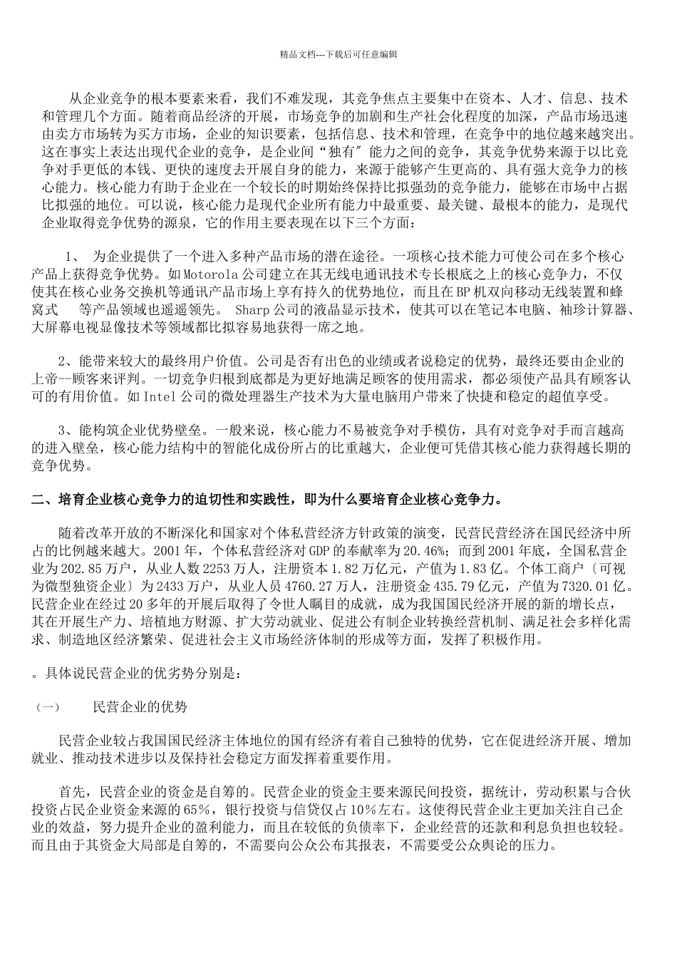 民营企业核心竞争力的培养_第3页