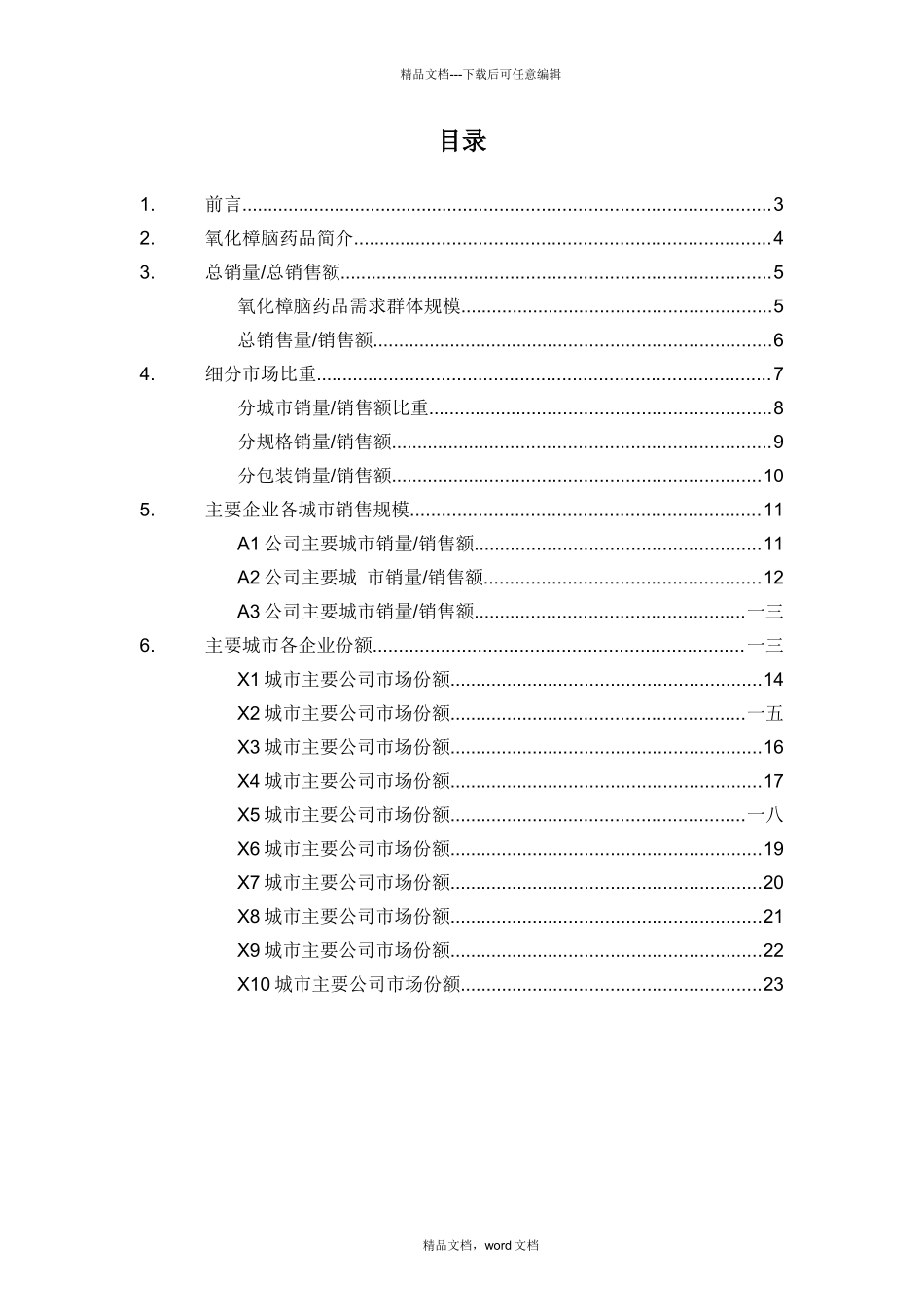 氧化樟脑药品销售数据市场调研报告_第2页