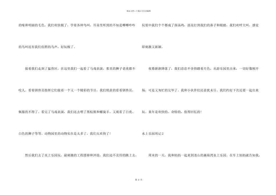 水上乐园周记_第2页