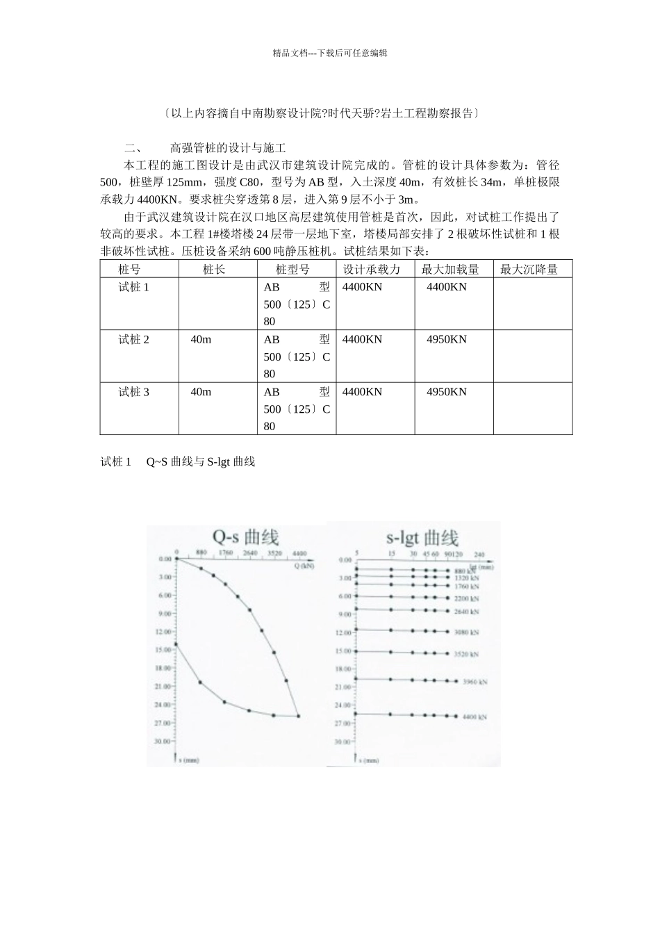 汉口地区高层建筑首次采用静压高强管桩的总结与思考_第3页
