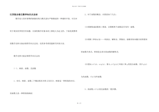 江苏版必修五数学知识点总结