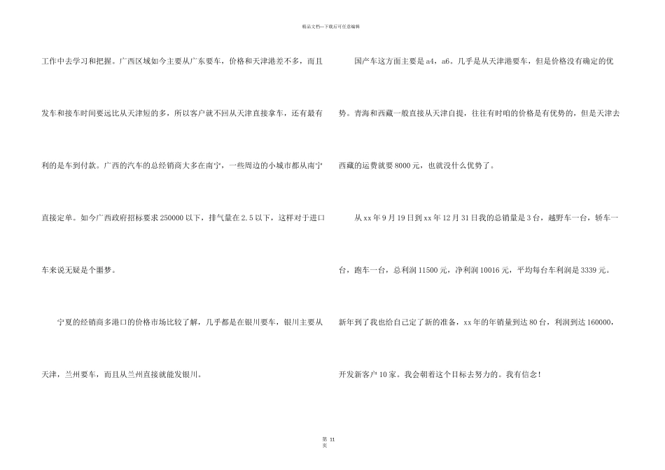 汽车销售计划模板五篇_第3页
