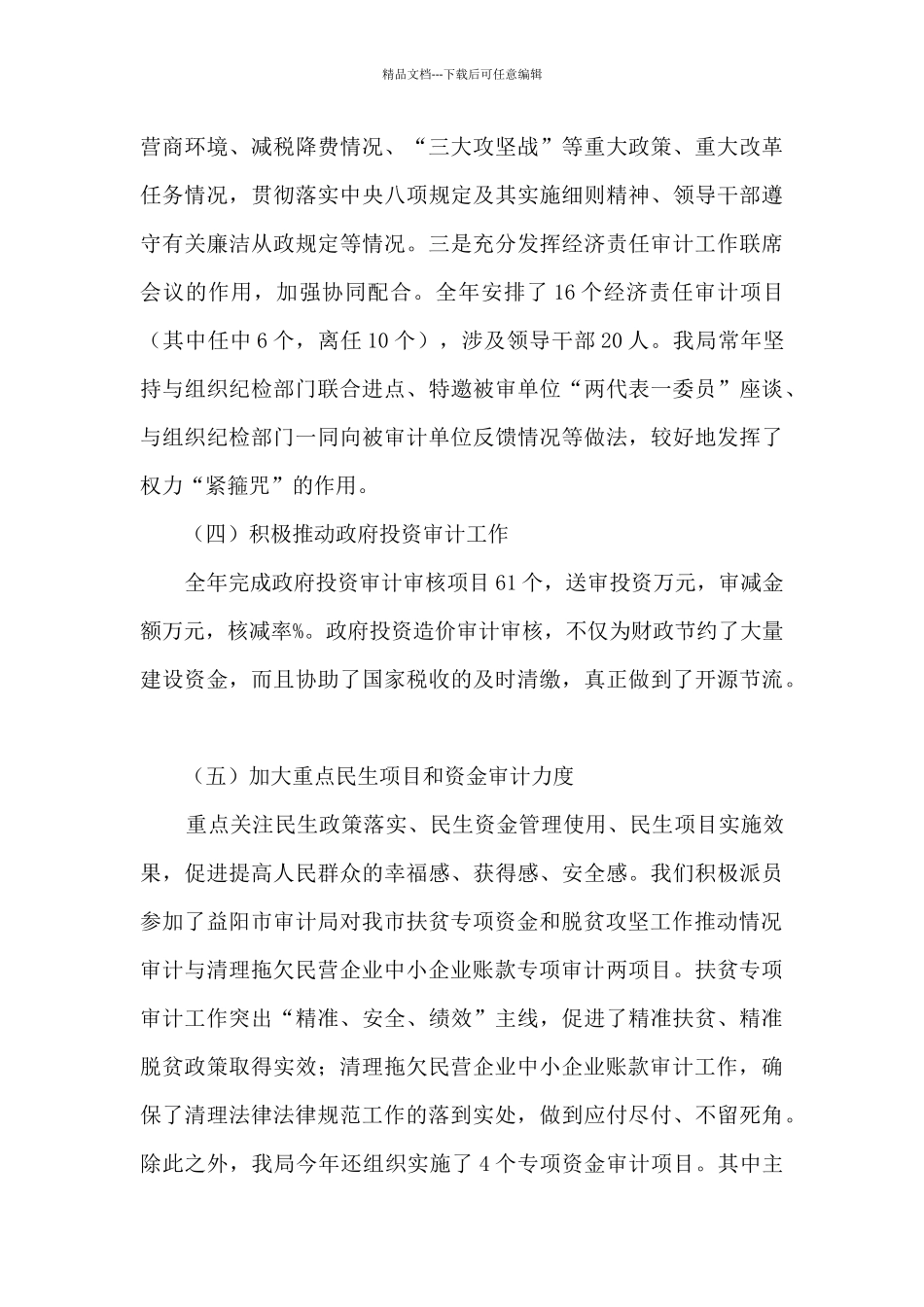 沅江市审计局工作总结及工作思路与举措_第3页