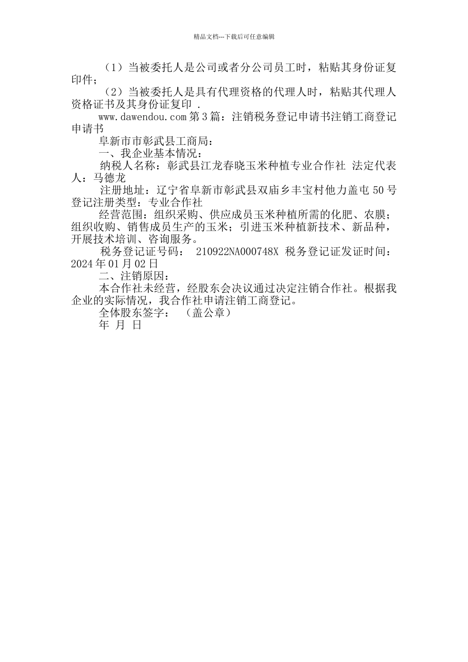 注销税务登记申请书_第3页