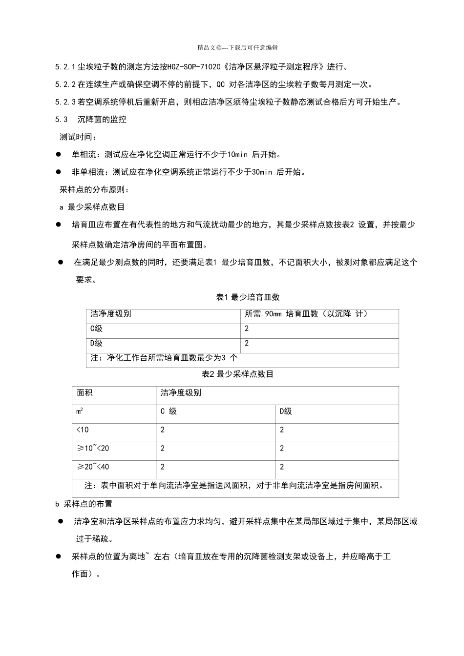 洁净区环境监测管理规程_第2页