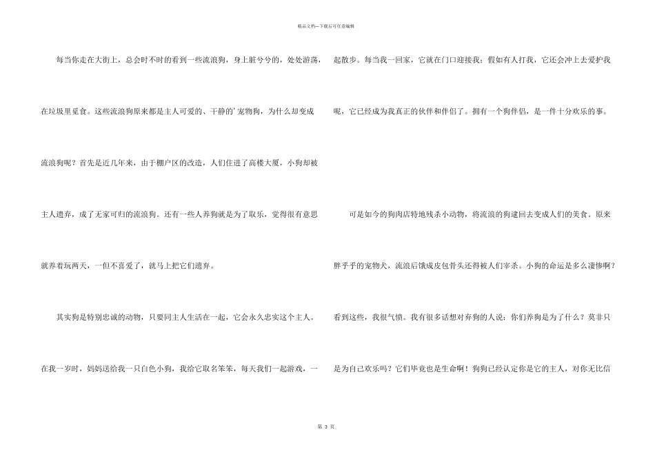 流浪狗锦集5篇_第3页