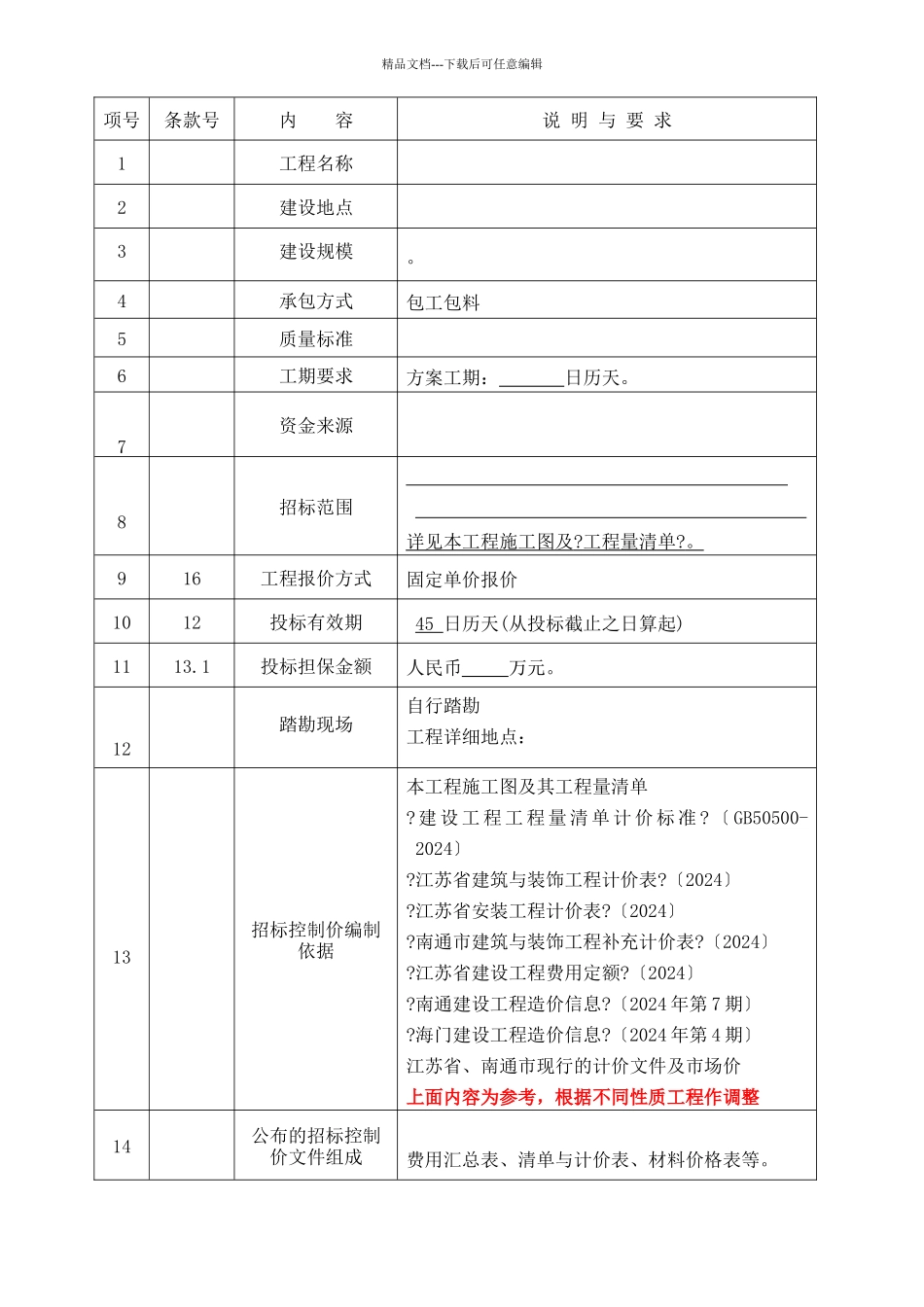 海门市老干部活动中心施工招标_第3页