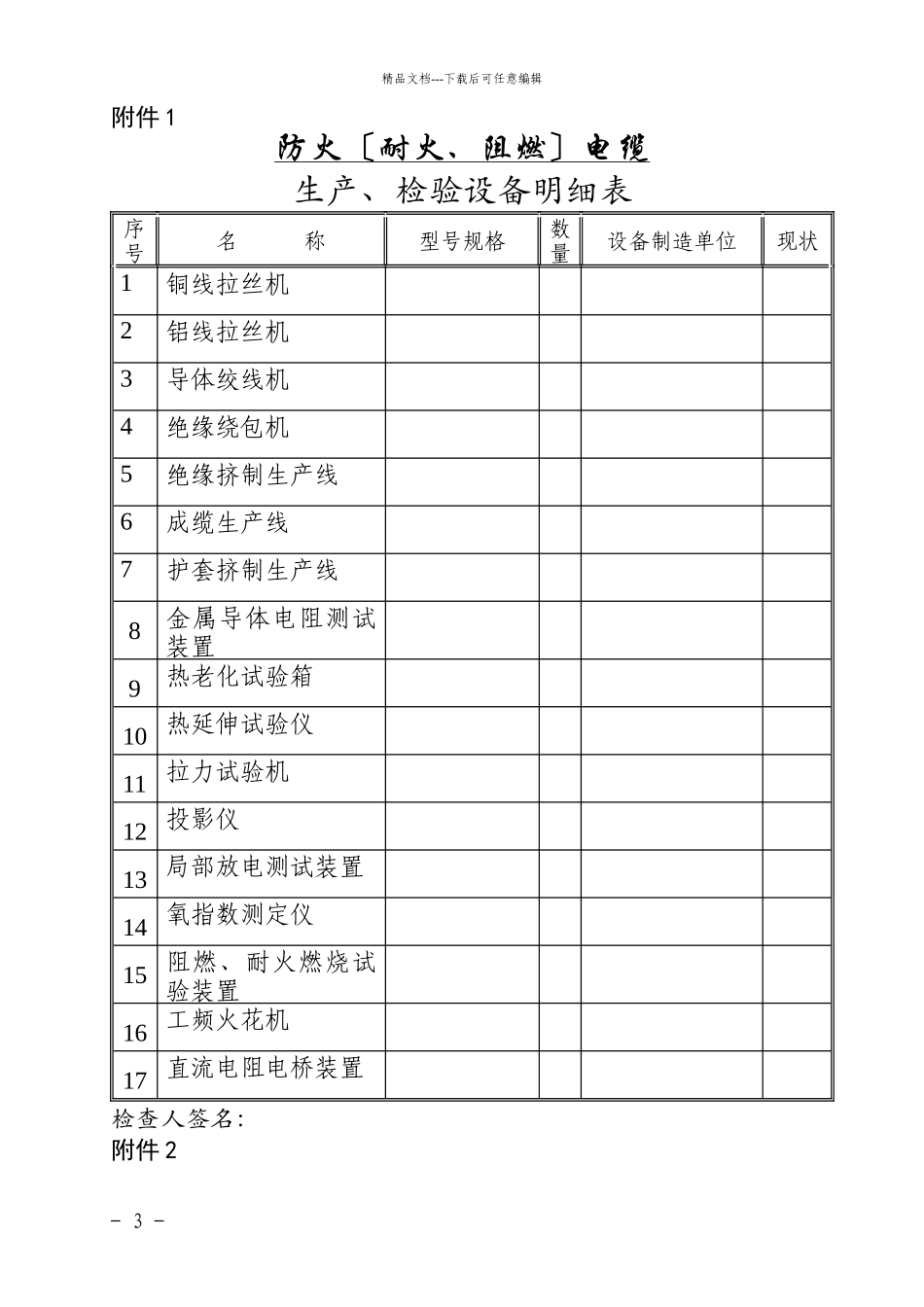消防产品生产企业工厂条件检查报告_第3页